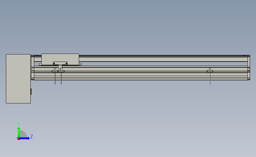PTB 一般环境皮带样式PTB17-L40-600-RD-M75-C4(解密) 左侧视图