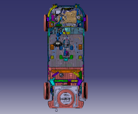 宝骏530底盘3dxml格式数模