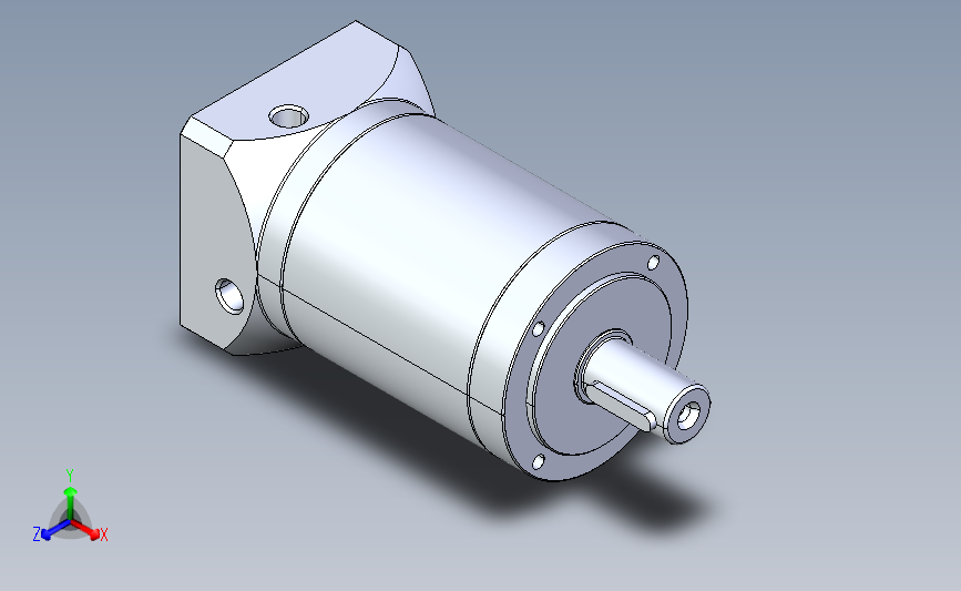 精密行星减速器80ZDE三级外形图T3 750W M6
