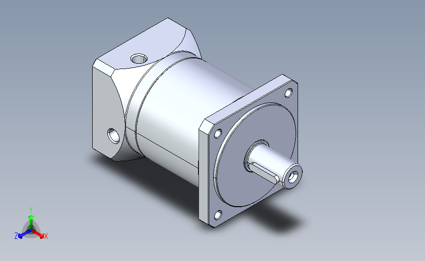 精密行星减速器80ZDF二级外形图T3 750W M6
