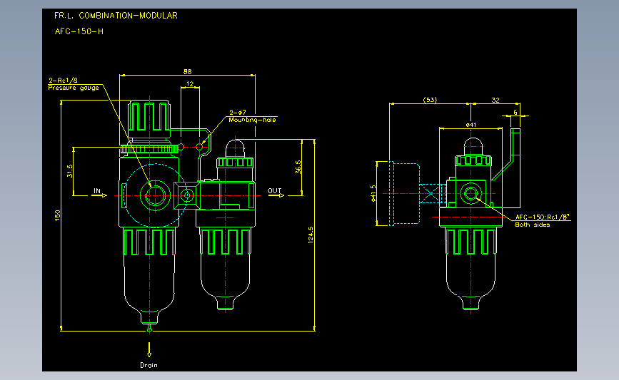 气立可CHELIC气动元件2D-AFC-150-H