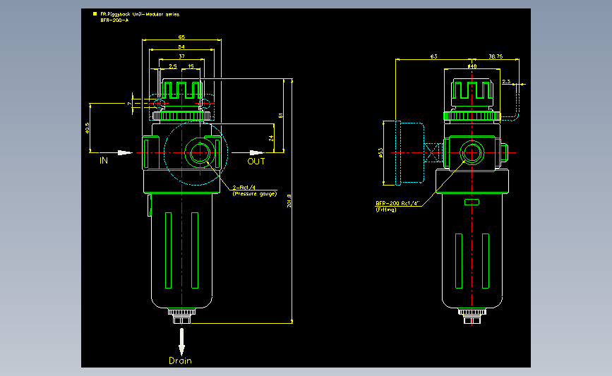 气立可CHELIC气动元件2D-BFR-200-A
