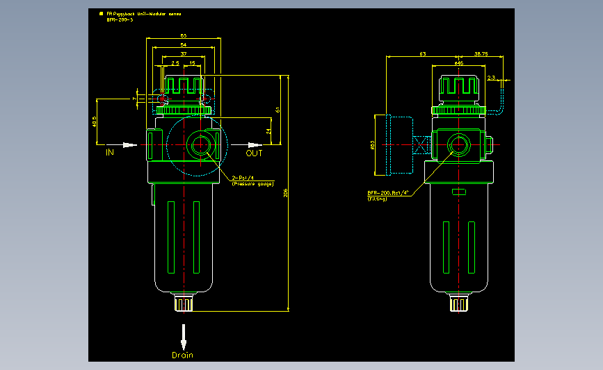 气立可CHELIC气动元件2D-BFR-200-S