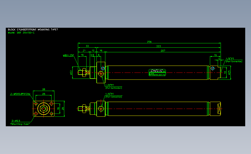 气立可CHELIC气动元件2D-DBF20x150-C