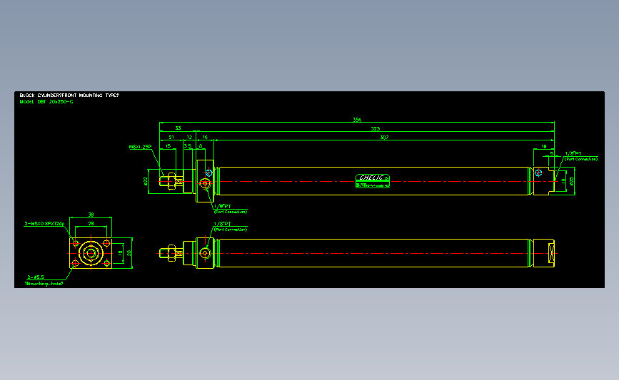 气立可CHELIC气动元件2D-DBF20x250-C