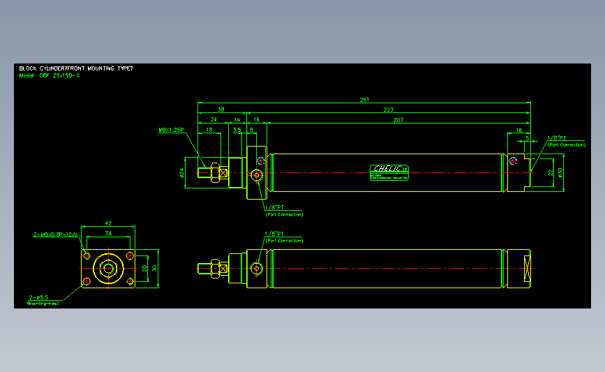 气立可CHELIC气动元件2D-DBF25x150-C