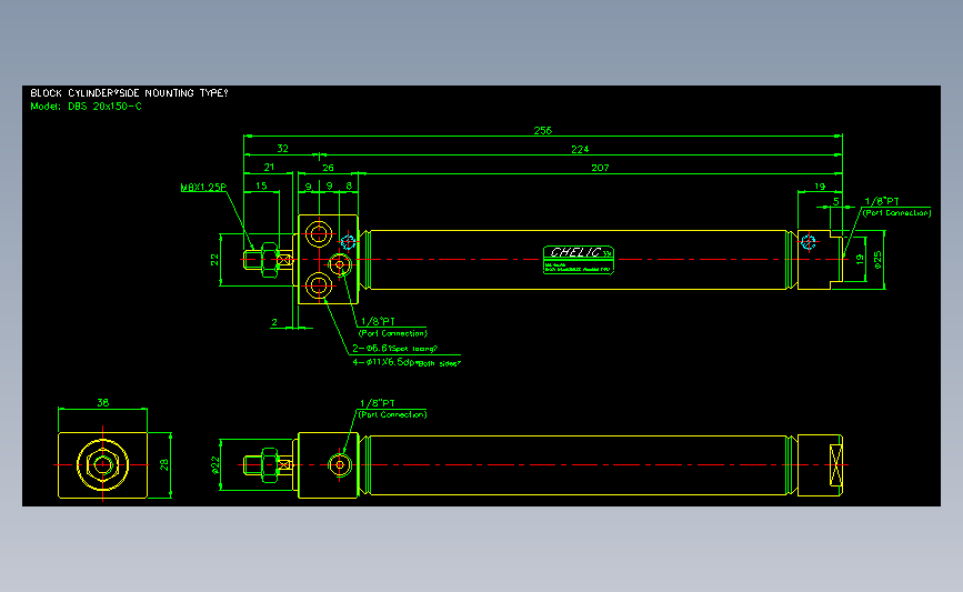 气立可CHELIC气动元件2D-DBS20x150-C