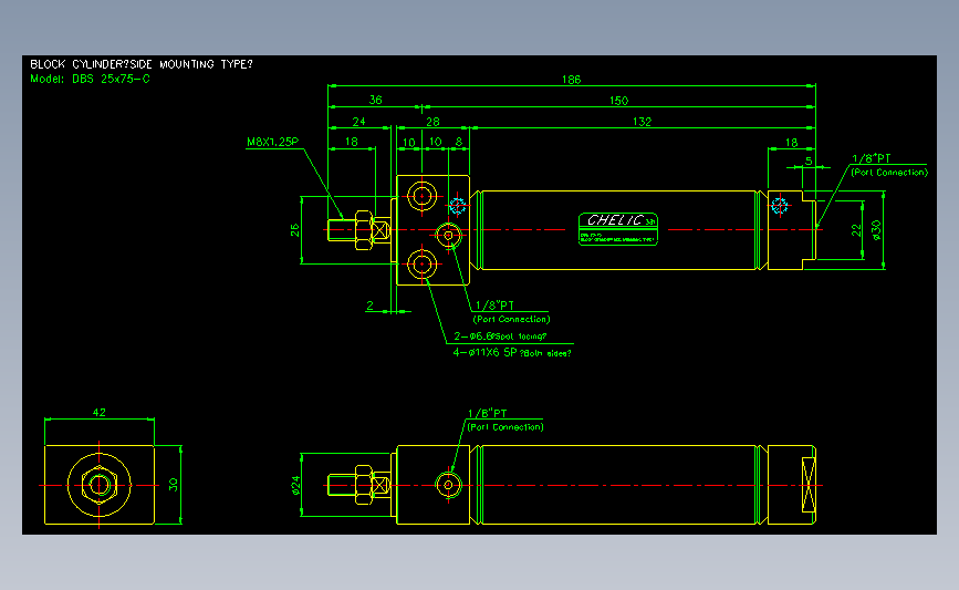 气立可CHELIC气动元件2D-DBS25x75-C