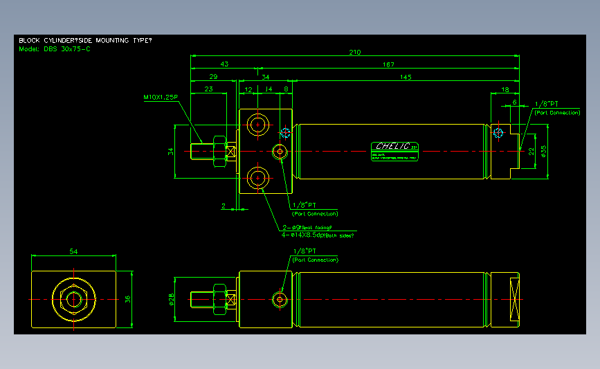 气立可CHELIC气动元件2D-DBS30x75-C