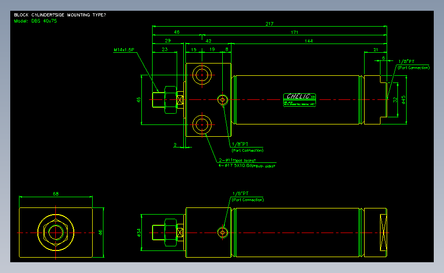 气立可CHELIC气动元件2D-DBS40x75
