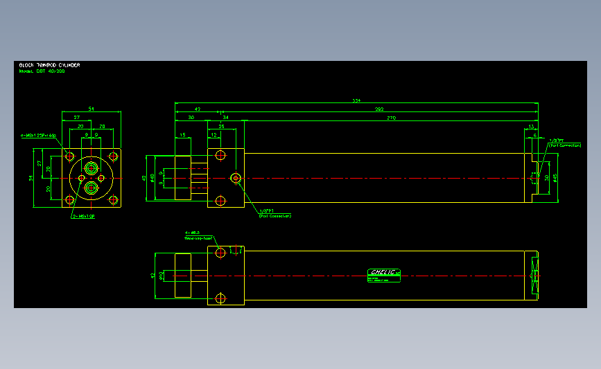 气立可CHELIC气动元件2D-DBT40x200