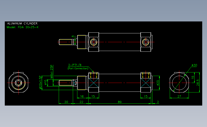 气立可CHELIC气动元件2D-FDA20x25-K