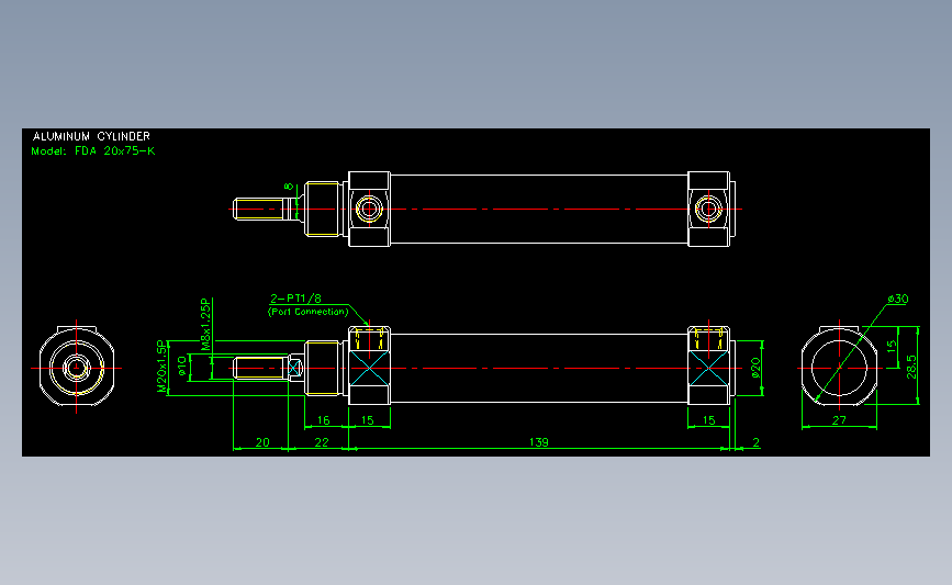 气立可CHELIC气动元件2D-FDA20x75-K
