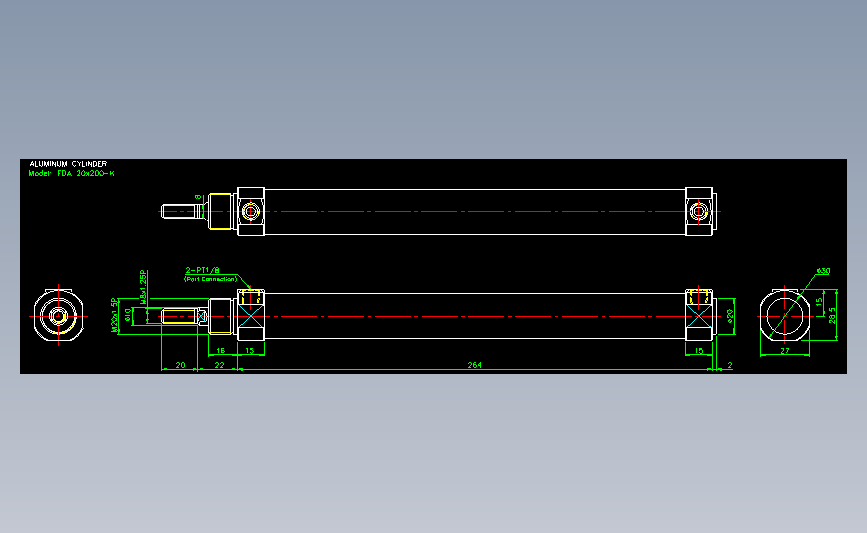 气立可CHELIC气动元件2D-FDA20x200-K