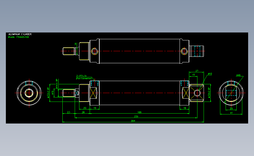 气立可CHELIC气动元件2D-FDA40x100