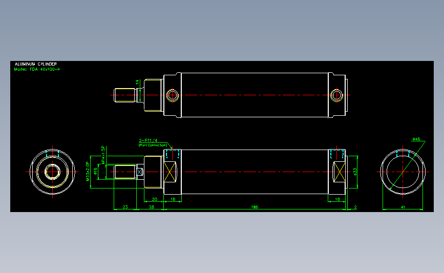 气立可CHELIC气动元件2D-FDA40x100-K