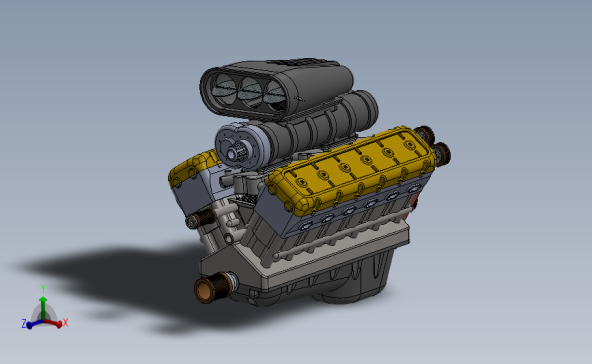 V12 发动机模型