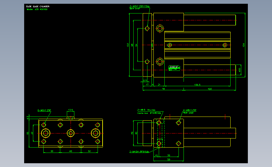 气立可CHELIC气动元件2D-JCB40x100