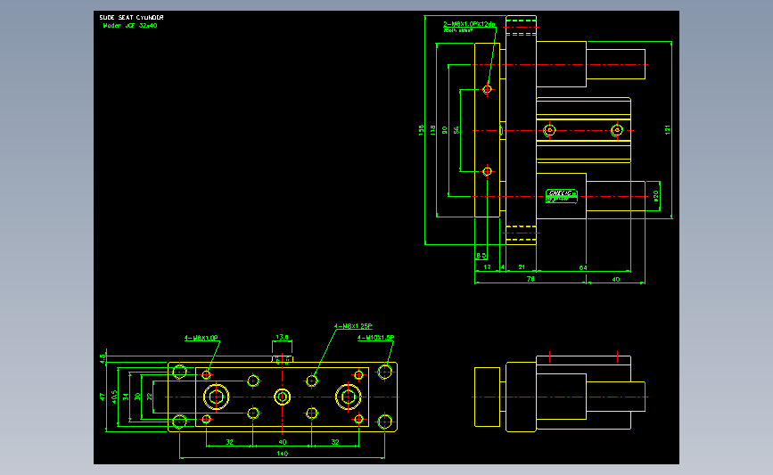 气立可CHELIC气动元件2D-JCF32x40