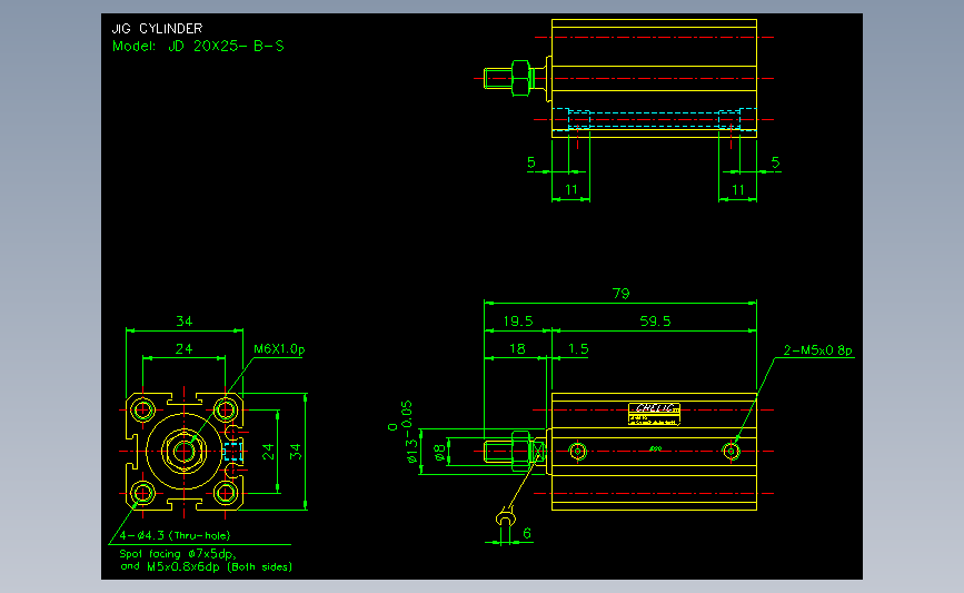 气立可CHELIC气动元件2D-JD20x25-B-S