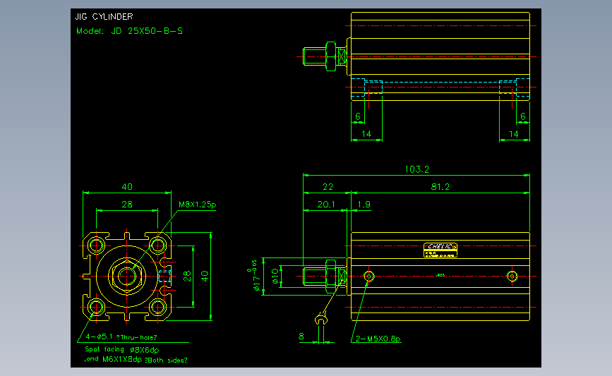 气立可CHELIC气动元件2D-JD25x50-B-S