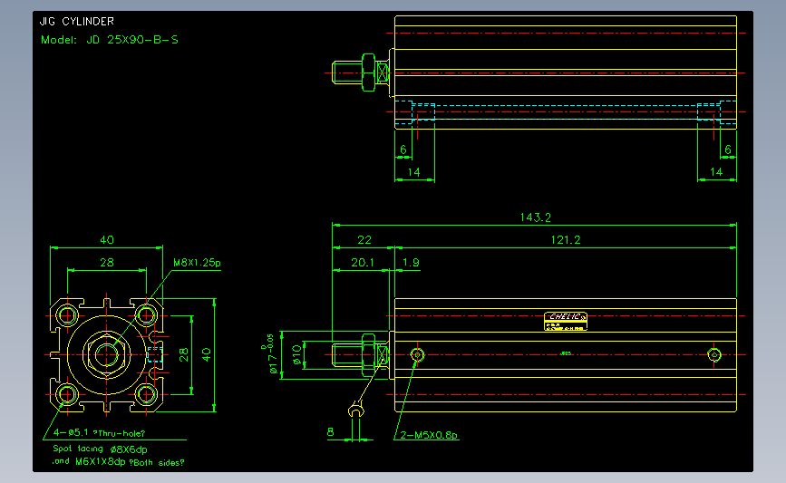气立可CHELIC气动元件2D-JD25x90-B-S