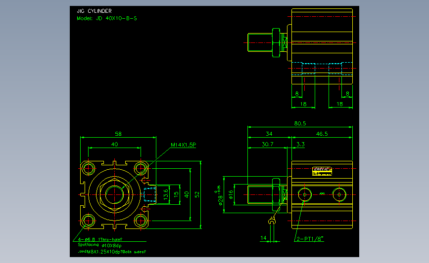 气立可CHELIC气动元件2D-JD40x10-B-S