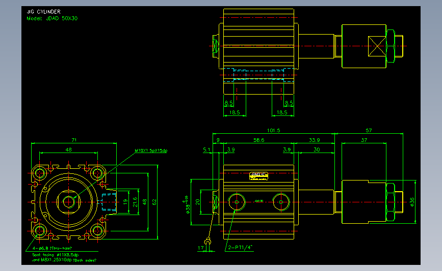 气立可CHELIC气动元件2D-JDAD50x30