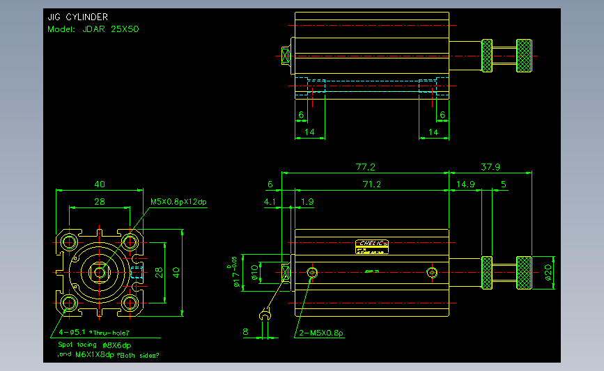 气立可CHELIC气动元件2D-JDAR25x50