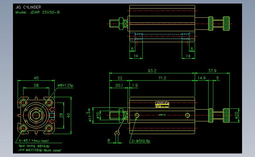 气立可CHELIC气动元件2D-JDAR25x50-B