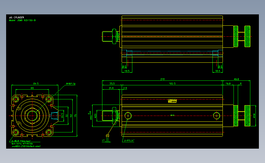 气立可CHELIC气动元件2D-JDAR63x150-B