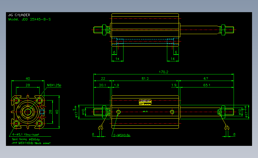 气立可CHELIC气动元件2D-JDD25x45-B-S