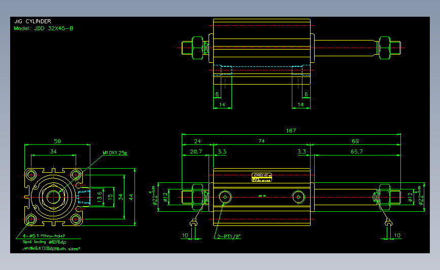 气立可CHELIC气动元件2D-JDD32x45-B