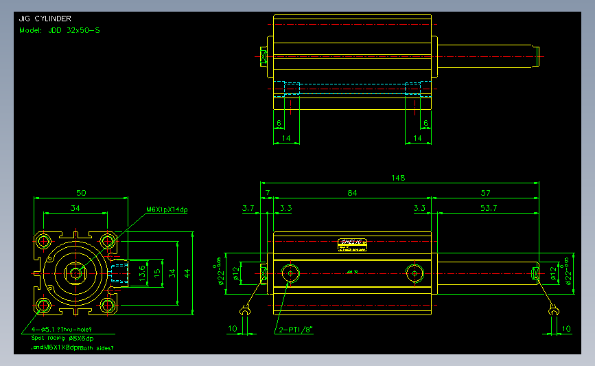 气立可CHELIC气动元件2D-JDD32x50-S