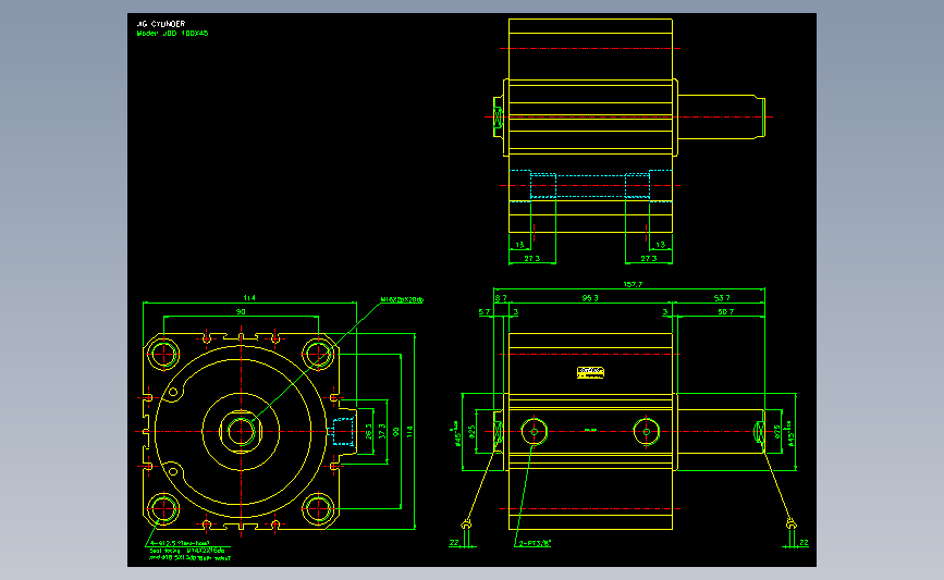 气立可CHELIC气动元件2D-JDD100x45
