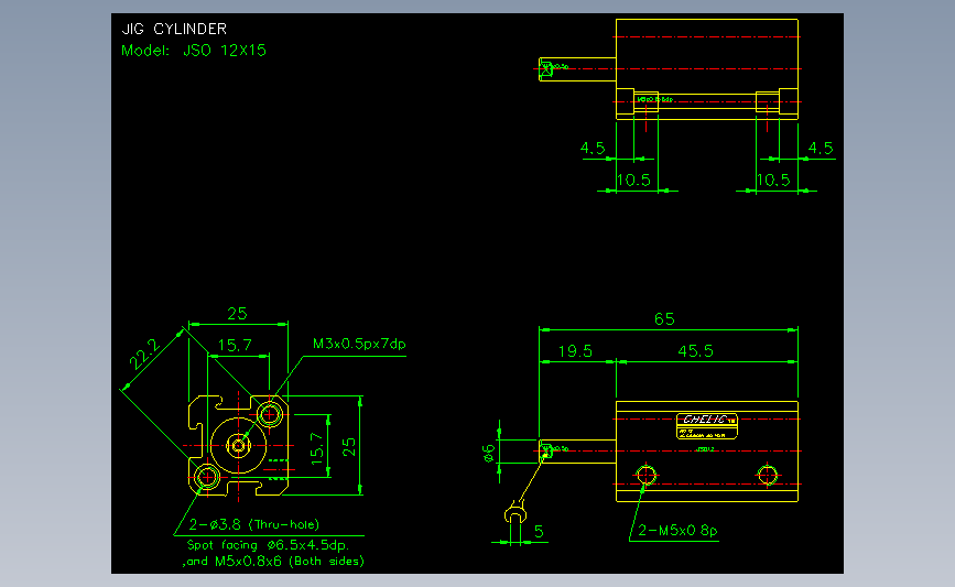 气立可CHELIC气动元件2D-JSO12x15