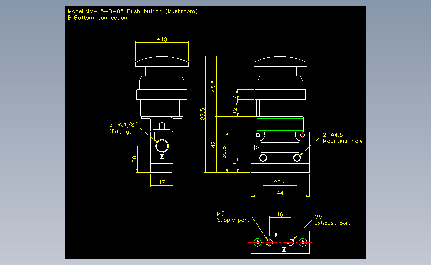 气立可CHELIC气动元件2D-MV-15-B-08