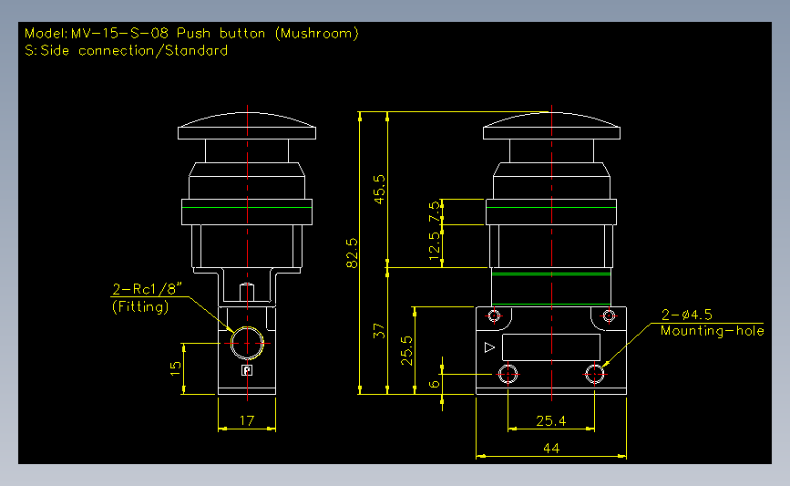 气立可CHELIC气动元件2D-MV-15-S-08
