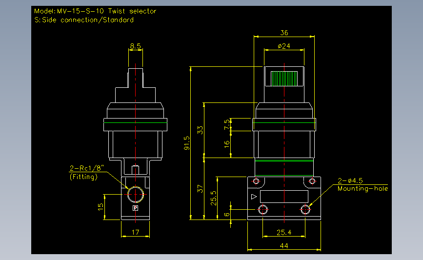 气立可CHELIC气动元件2D-MV-15-S-10