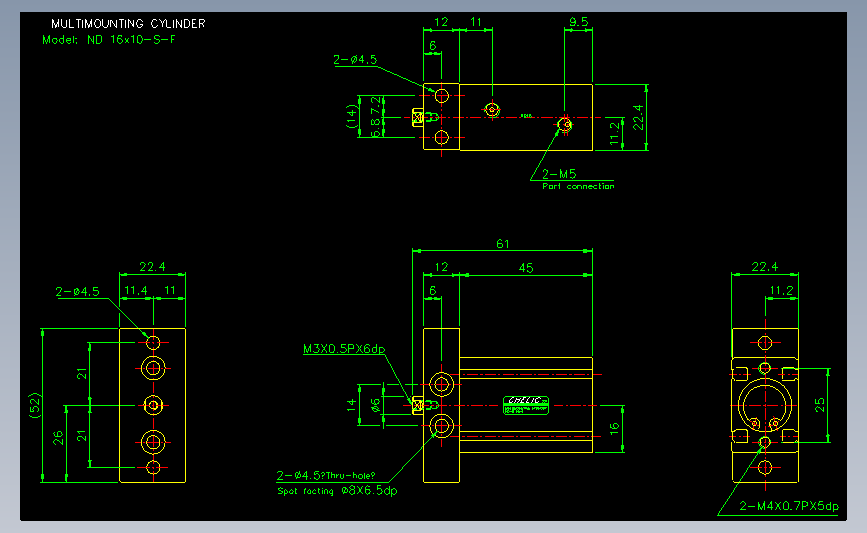 气立可CHELIC气动元件2D-ND16x10-S-F