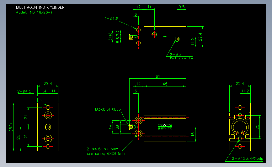 气立可CHELIC气动元件2D-ND16x20-F