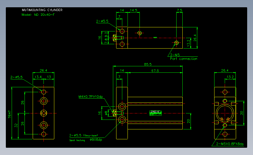 气立可CHELIC气动元件2D-ND20x40-F