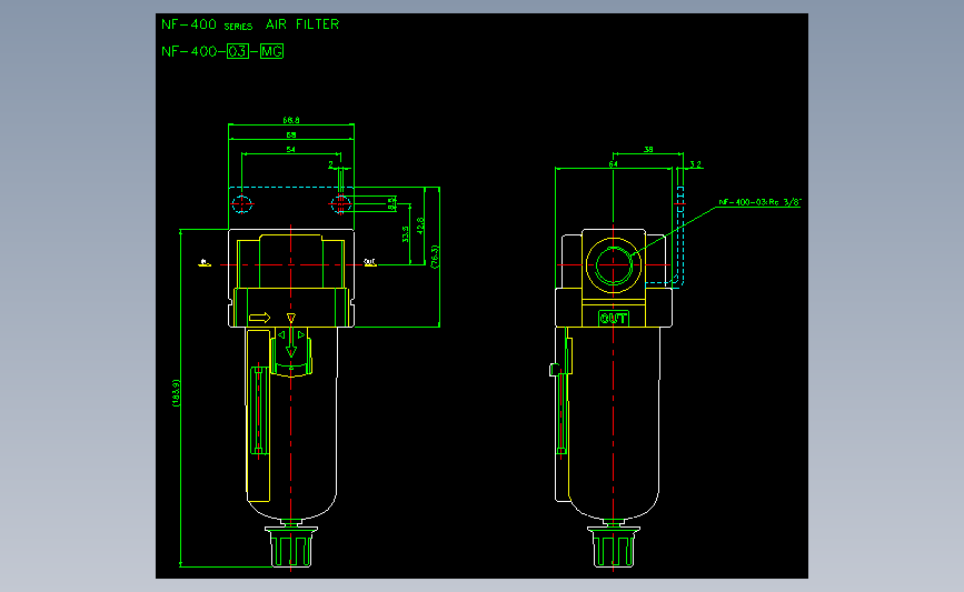 气立可CHELIC气动元件2D-NF-400-03-MG