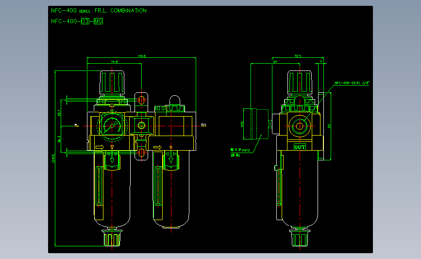 气立可CHELIC气动元件2D-NFC-400-03-MG