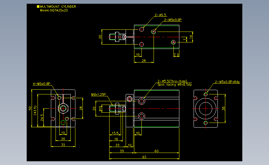 气立可CHELIC气动元件2D-NQT25x20