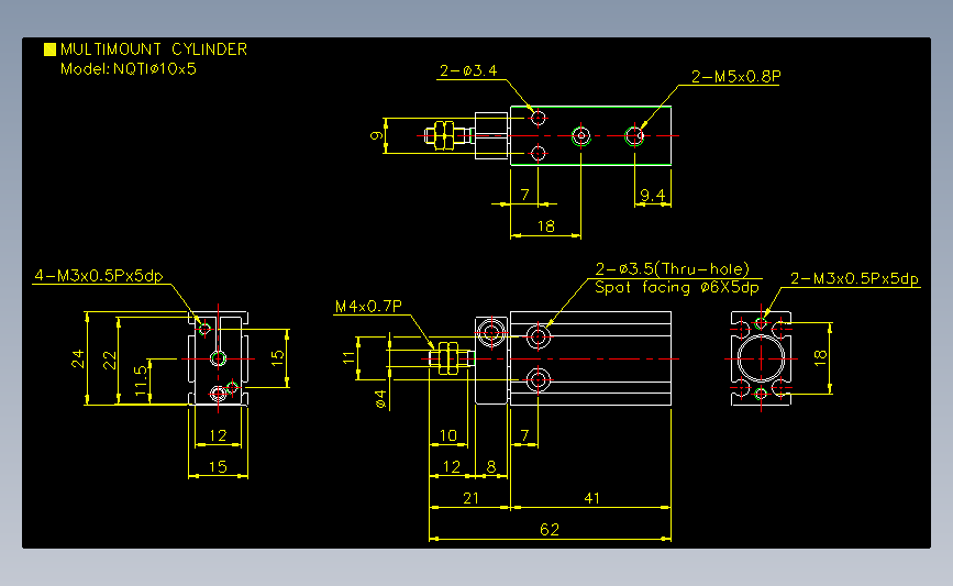 气立可CHELIC气动元件2D-NQTI10x5