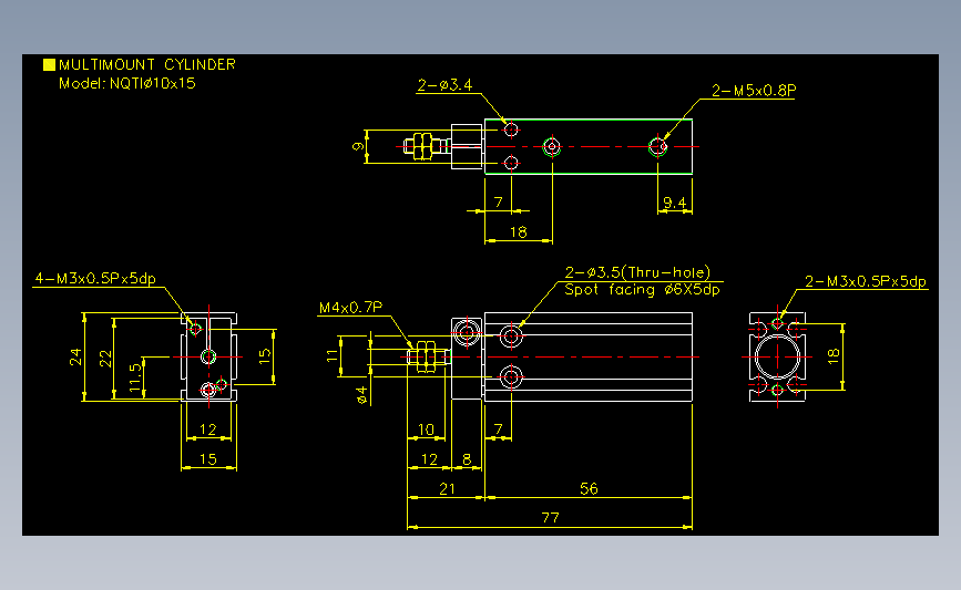 气立可CHELIC气动元件2D-NQTI10x15