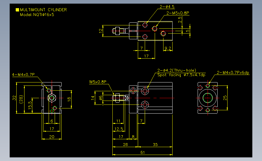 气立可CHELIC气动元件2D-NQTI16x5