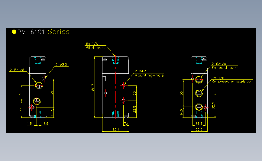 气立可CHELIC气动元件2D-PV-6101