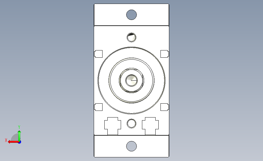 气立可CHELIC气动元件3D-NDD40x10-F-S 背面视图